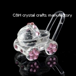 crystal baby carriage gift
