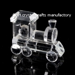 crystal small train gift