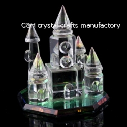 crystal building model gift