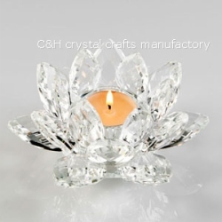 crystal lotus tealight holder
