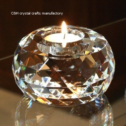 crystal candle holder