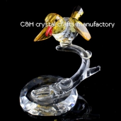 crystal bird animal figurine