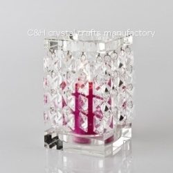 crystal candle holder