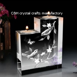 crystal candle holder