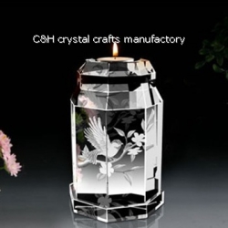 crystal candle holder