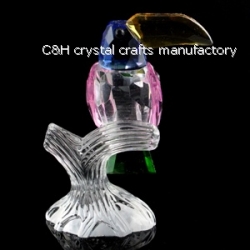 crystal bird animal figurine