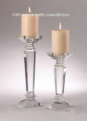 crystal candle holder