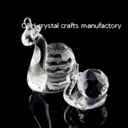 crystal snail figurine