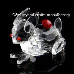 crystal animal rabbit figurine