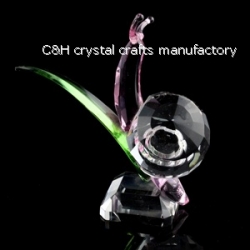 crystal snail figurine