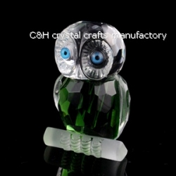 crystal owl animal figurine