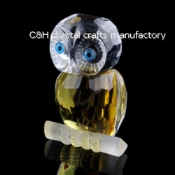 crystal owl animal figurine