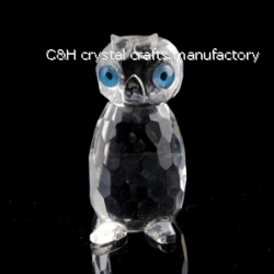 crystal owl animal figurine