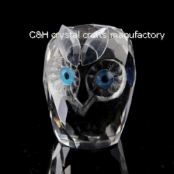 crystal owl animal figurine