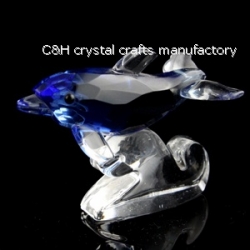 crystal dolphin animal figurine