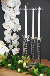 crystal candlestick holder