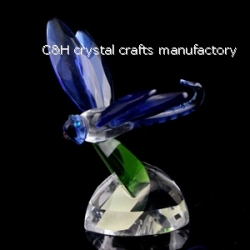 crystal dragonfly figurine