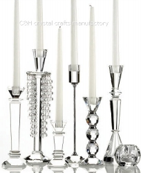 crystal candle holder