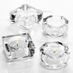 crystal candle holder