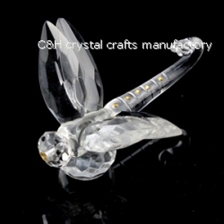 crystal dragonfly figurine