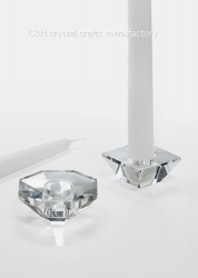 crystal candle holder